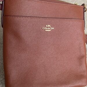 Coach Tan Leather Crossbody Bag
